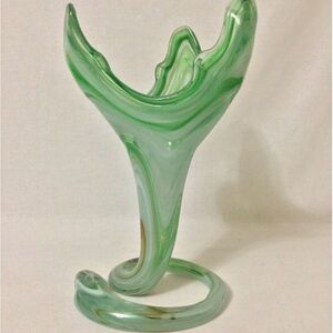 Unique Bargains Green Glass Art Sculpture